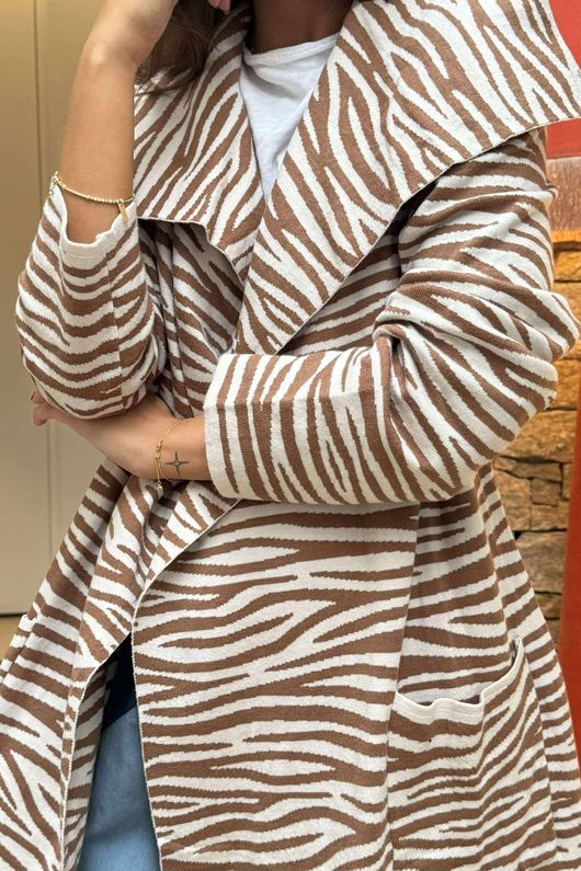 Darling Knit Trench Camel